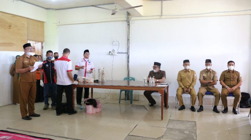 Prosesi tes urine ASN di Lingkungan BPBD Aceh Barat