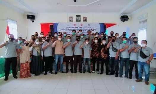 Peserta FPRB Kabupaten Aceh Barat Daya diabadikan