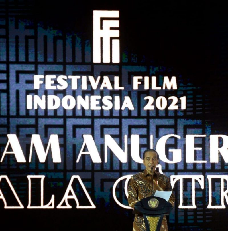 Presiden Jokowi pada Festival Film Nasional