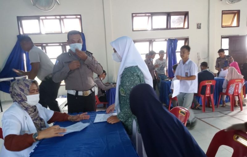 Gerai vaksinasi di Polres Aceh Singkil