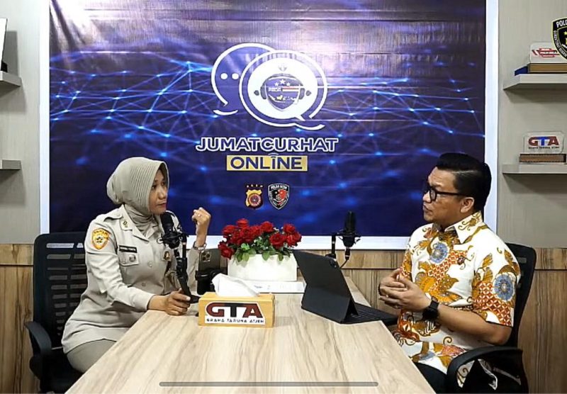 Polda Aceh Gelar Jumat Curhat secara Online.