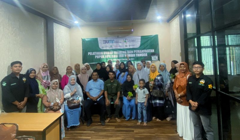 PT. Pupuk Indonesia kembali melaksanakan pelatihan bagi ibu-ibu rumah tangga di Banda Aceh. Foto. Istimewa