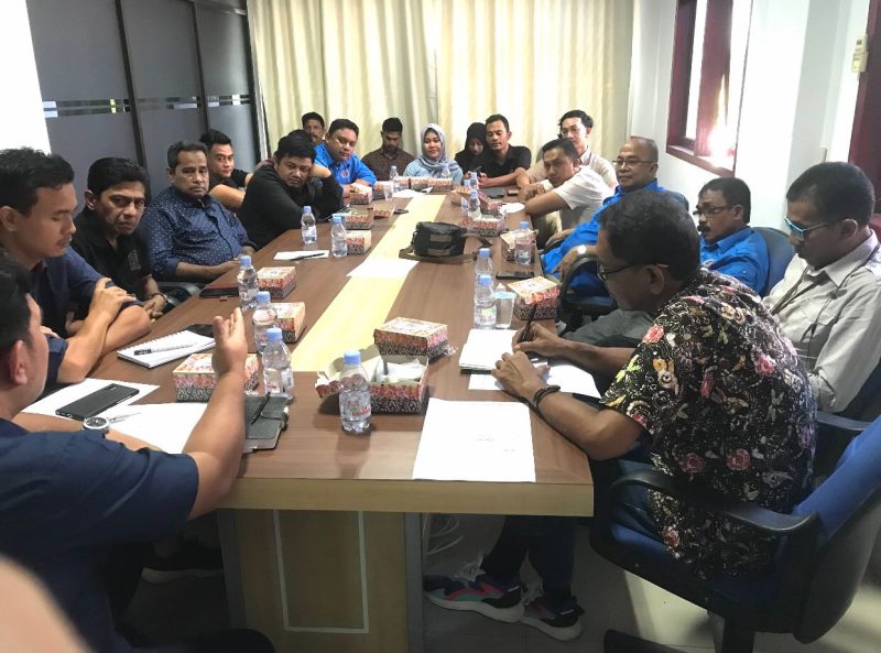 Kadisbudpar Aceh, Almuniza Kamal bertemu Pengurus PWI Aceh melakukan sosialisasi dan promosi PKA VIII di Kantor PWI Aceh di Banda Aceh, Jumat, 6 Oktober 2023. Event budaya empat tahunan itu akan dihelat di Banda Aceh, 4-12 November 2023.