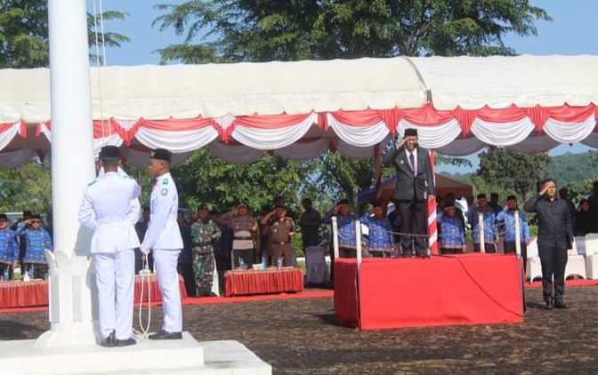 Upacara bendera dalam rangka memperingati Sumpah Pemuda di Kabupaten Aceh Barat Daya