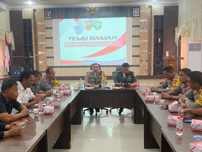 Temu ramah Kapolres bersama wartawan Abdya