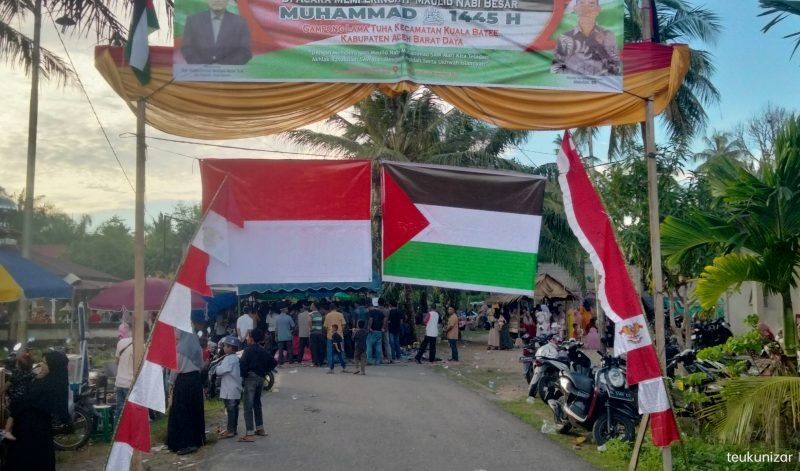 Peringatan maulid nabi Muhammad SAW Gampong Lama Muda Kuala Batee