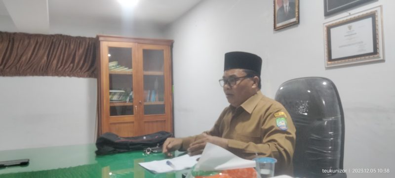 Kepala Dinas Syariah Islam dan Pendidikan Dayah Abdya, Ubaidillah 