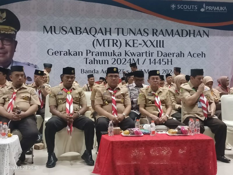 Hadiri Pembukaan MTR XXIII Kwarda Aceh, Pj Bupati Mahdi Optimis Aceh Barat Raih Prestasi Terbaik.