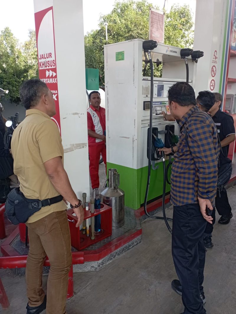 Jelang Idul Fitri, Satreskrim Polresta Banda Aceh Cek SPBU.