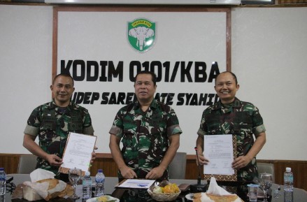 Kodim 0101/Kota Banda Aceh Menerima Kunjungan Kerja Tim Audit Kinerja Dan Audit Ketaatan Itjen TNI TA. 2024