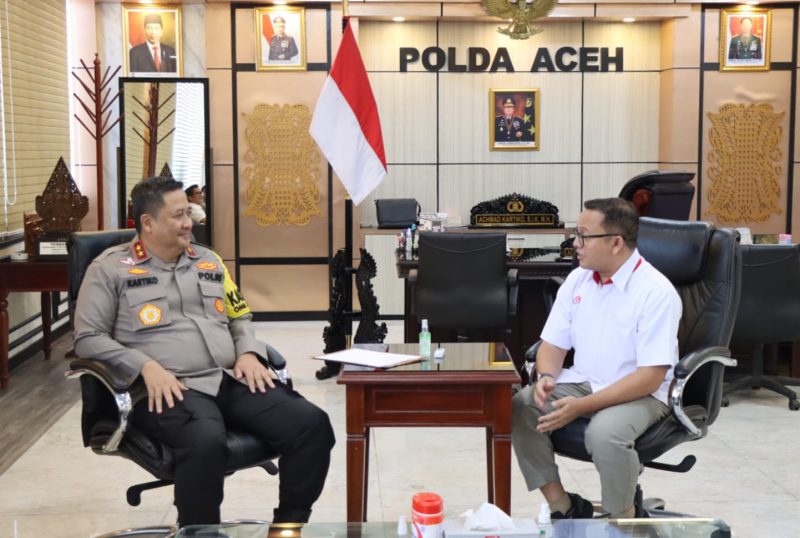 Kapolda Aceh Terima Audiensi GM Wilayah Telkom Aceh. 