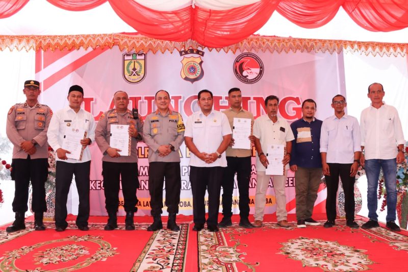 Launching Kampung Bebas Narkoba Polresta Banda Aceh Mencapai 21 Gampong.
