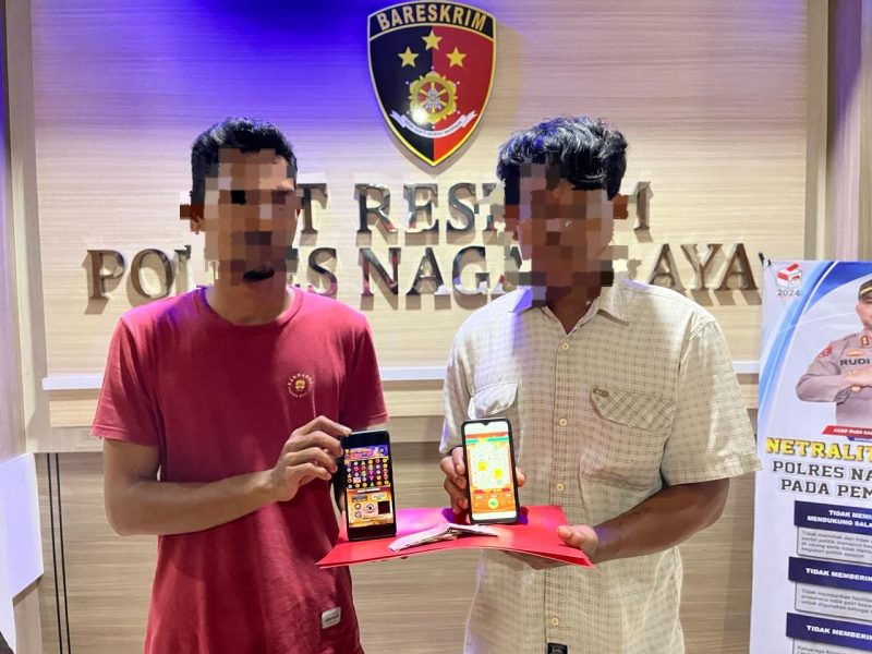 Aspek Penegakkan Hukum, Polisi Amankan 2 Tersangka Judi Online Dalam Patroli.