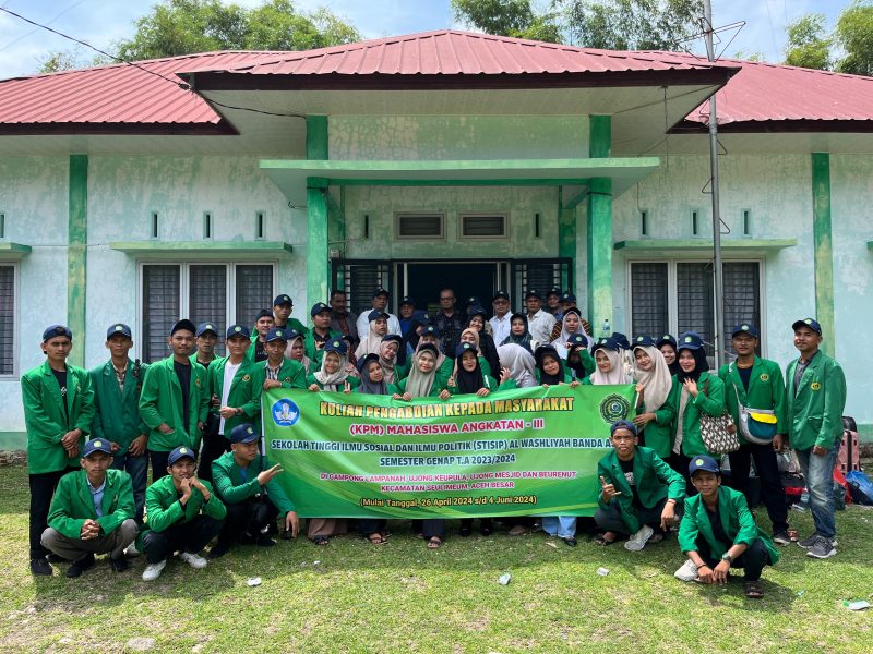 STISIP Al Washliyah Menggelar Kuliah Pengabdian Masyarakat (KPM) di Lampanah, Aceh Besar. 