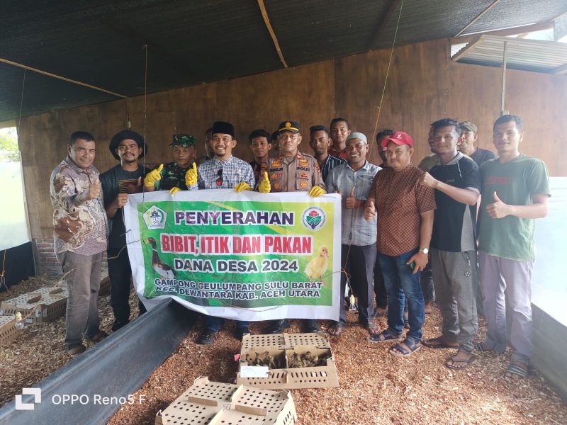 Kepolisian Mendukung Kegiatan Peternakan Pemuda Bersumber dari Dana Desa. Foto: NOA.co.id/Abdurrahman