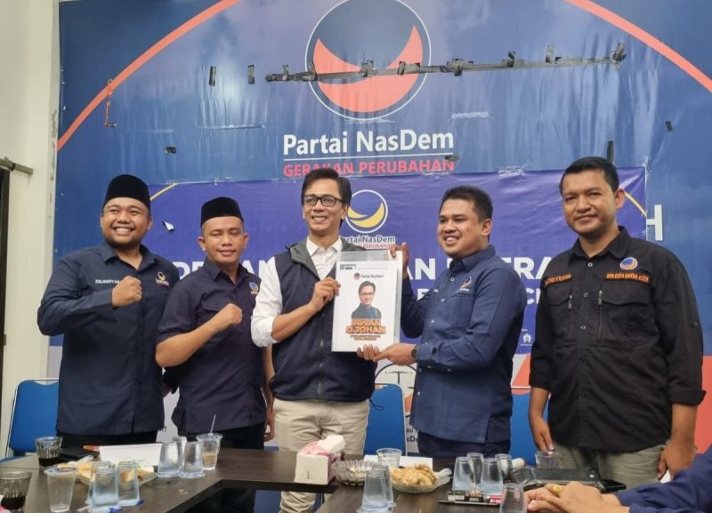 Irwan Djohan Resmi Maju sebagai Calon Walikota Banda Aceh. Foto: Dokumen NasDem