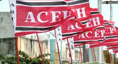 Bendera Partai Aceh (Foto: noa.co.id/FA)