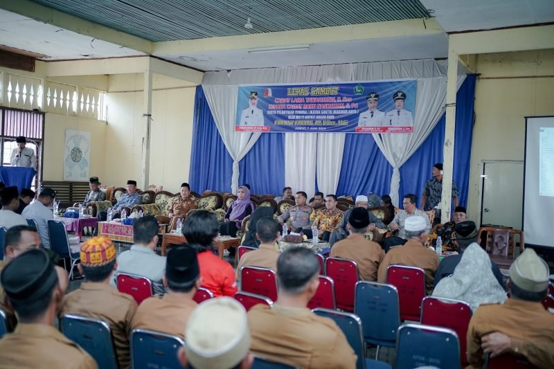 Kegiatan lepas sambut Camat di Nagan Raya (Foto: noa.co.id/FA)