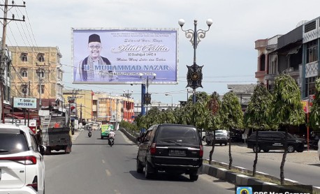 Baliho Dukungan Rakyat Aceh untuk Tokoh Referendum Muncul di Berbagai Daerah (Foto: noa.co.id/FA)