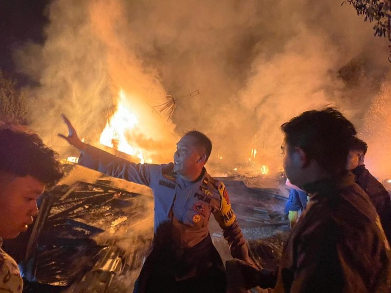 Kondisi kebakaran di Kampung Bener Mulie, Kecamatan Wih Pesam, Kabupaten Bener Meriah. (Foto: noa.co.id/FA)