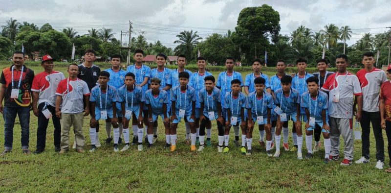 Kontingen Sepak Bola Kabupaten Aceh Barat. Foto: Abdurrahman/Noa.co.id