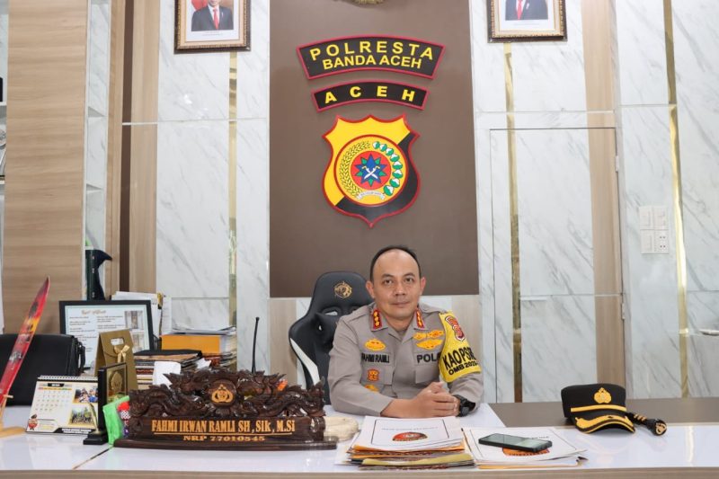 Kapolresta Banda Aceh Kombes Pol Fahmi Irwan Ramli. Foto: Istimewa/NOA.co.id