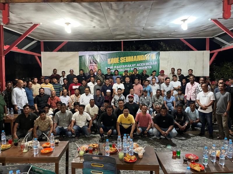 Deklarasi dukungan untuk Bustami Hamzah oleh warga Aceh Besar. Foto: NOA.co.id