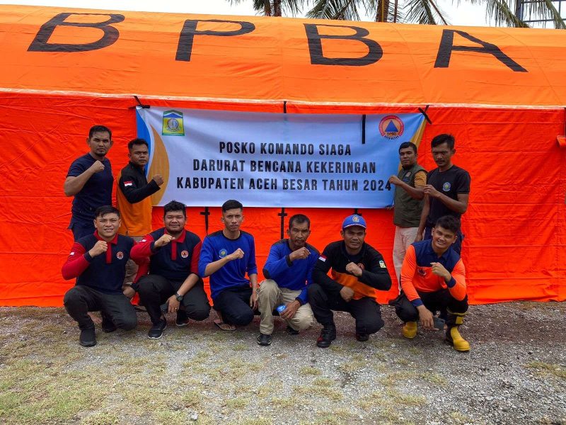 Pemerintah Kabupaten Aceh Besar memberlakukan status Siaga Darurat Bencana Kekeringan, Pada Senin (8/7/24). Foto: Hidayat S/Noa.co.id