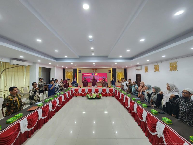 Ditjen AHU bekerjasama dengan Kanwil Kemenkumham Aceh menyelenggarakan Diskusi Teknis dalam rangka peningkatan layanan pengangkatan penerjemah tersumpah di Aula Bangsal Garuda, Banda Aceh, Kamis (15/8/2024). (Foto : Humas Kanwil kemenkumham Aceh).