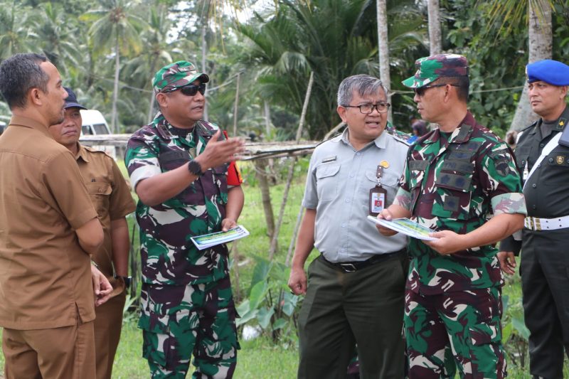 Kasdam IM Tinjau Hasil Optimasi Lahan Rawa di Wilayah Kodim 0104/Aceh Timur.