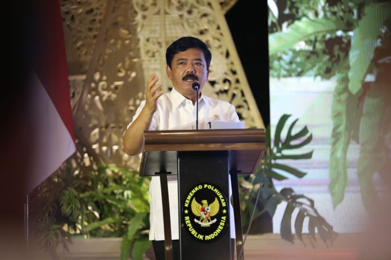 Menko Polhukam Hadi Tjahjanto saat Rapat Koordinasi Penyelenggaraan Pilkada Serentak Tahun 2024 Wilayah Jawa, Yogyakarta, Rabu (21/8/2024). (Foto : Humas Kemenko Polhukam RI)