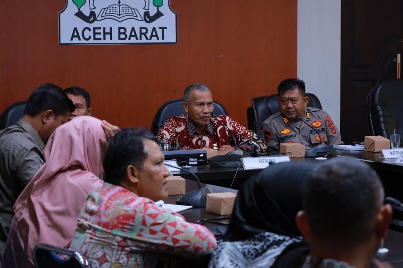 Pemerintah Aceh Barat saat melaksanakan rapat Jelang PON Aceh-Sumut ke 21. Foto: Diskominsa Aceh Barat