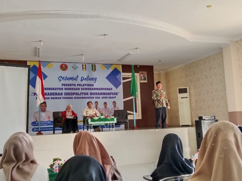 Pemuda Muhammadiyah Aceh Barat mengadakan kegiatan perkaderan IDEPOLITOR (Ideologi, Politik, dan Organisasi), Sabtu (24/8/2025). (Foto : Dok.PDPM).