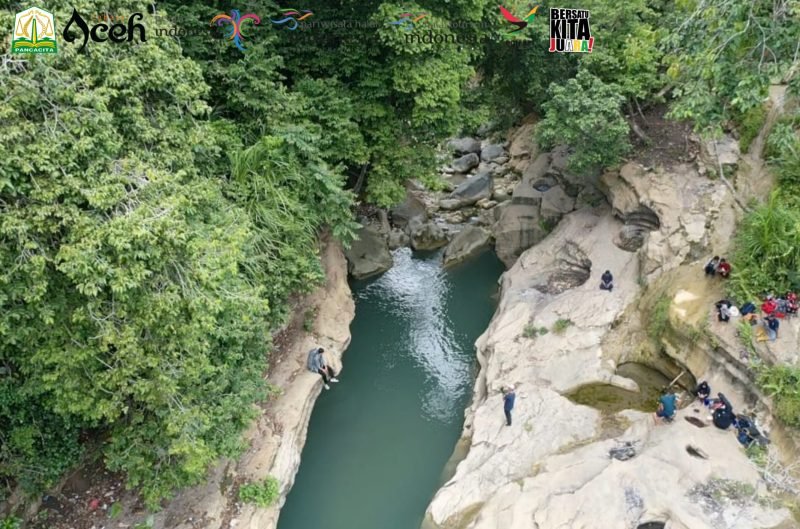 Sungai Tui Jeuringei berlokasi di Padang Tiji, Pidie. Foto: NOA.co.id