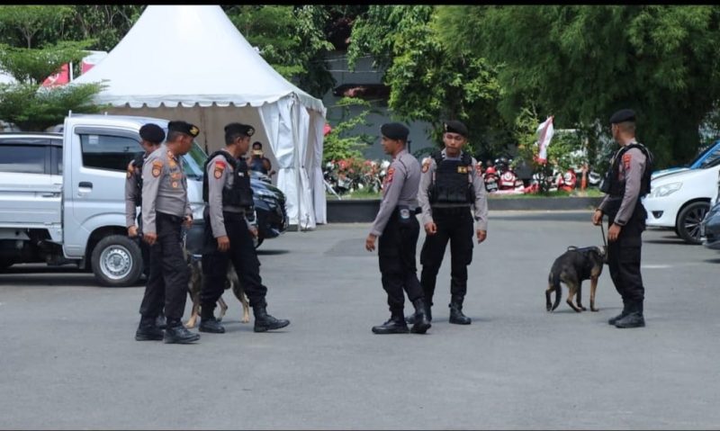 Polisi Tingkatkan Pengamanan di Lokasi Opening Ceremony PON. Foto: ist