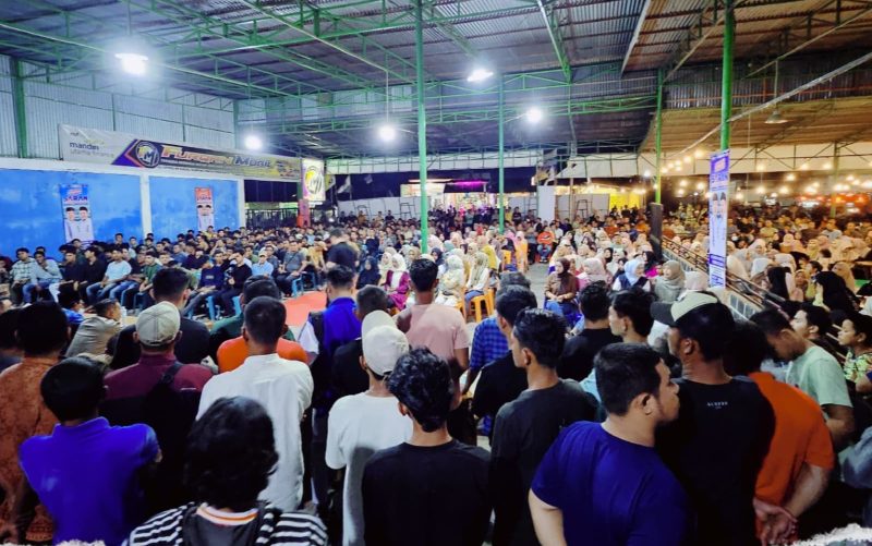 Seribuan Muda-Mudi Kecamatan Susoh hadir pada kegiatan Ngopi Bersama SARAN. (Foto. Teukunizar/NOA.co.id)