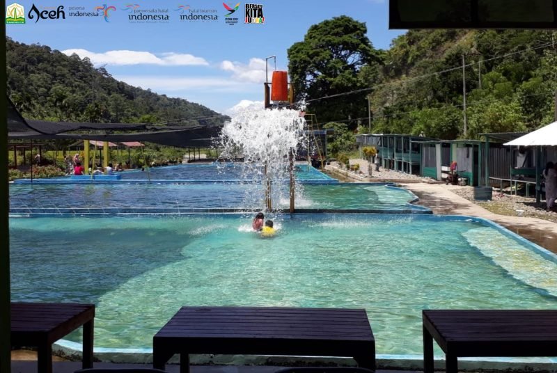 Objek wisata pemandian Tangse. Foto: NOA.co.id
