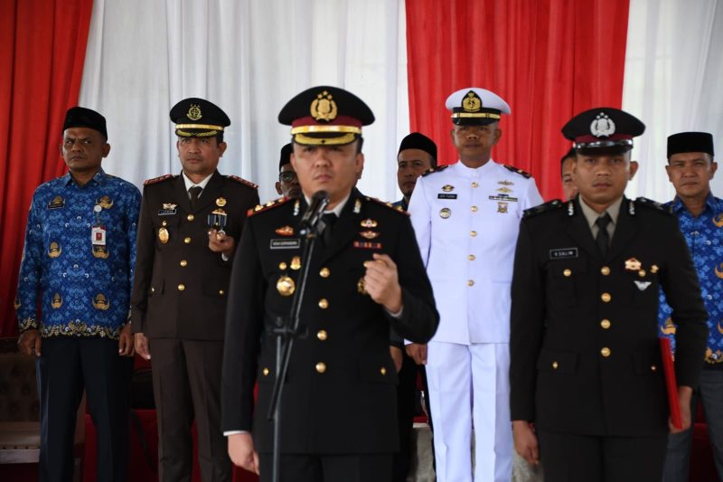 Kapolres Aceh Timur Pimpin Upacara Peringatan Hari Kesaktian Pancasila Tahun 2024.Dok.Ist