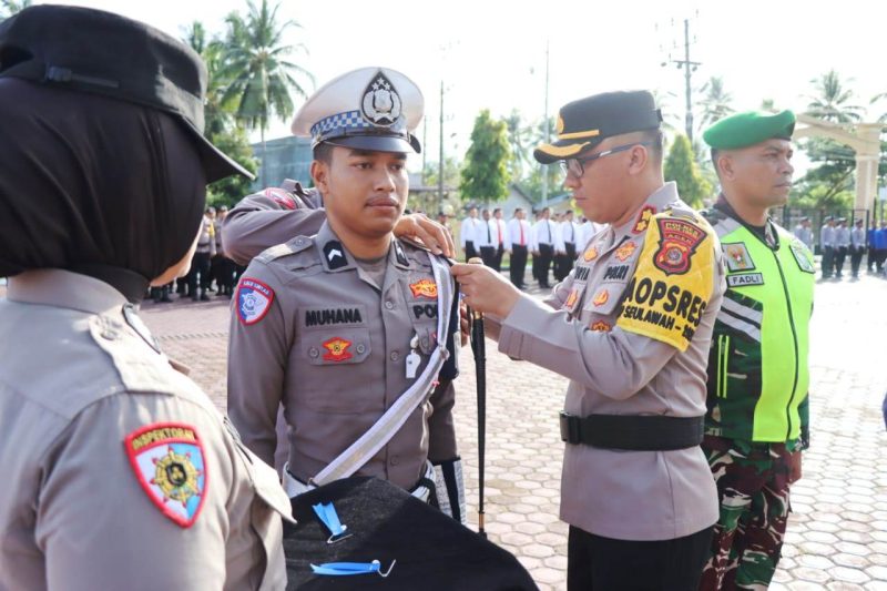 Kapolres Aceh Timur Pimpin Apel Gelar Pasukan Operasi Zebra Seulawah 2024.Foto.Dok:Dedi Saputra/NOA.Co.Id