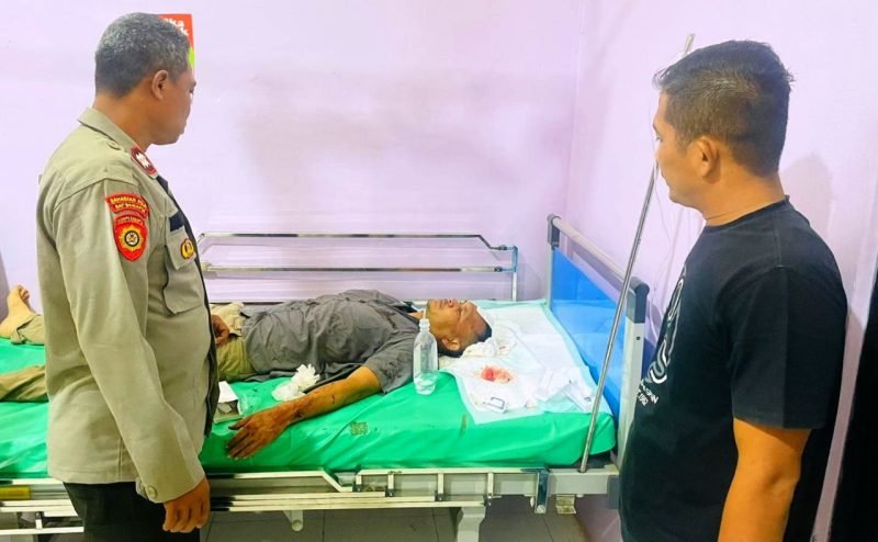 Seorang Warga Indra Makmu Jadi Korban Perampasan Dan Kekerasan.Dok : Ist.