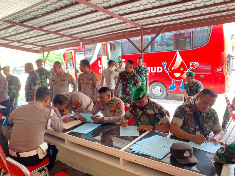 Polres Aceh Timur Sumbangkan 52 Kantong Darah ke PMI.Foto.Dok: Dedi Saputra/NOA.Co.Id