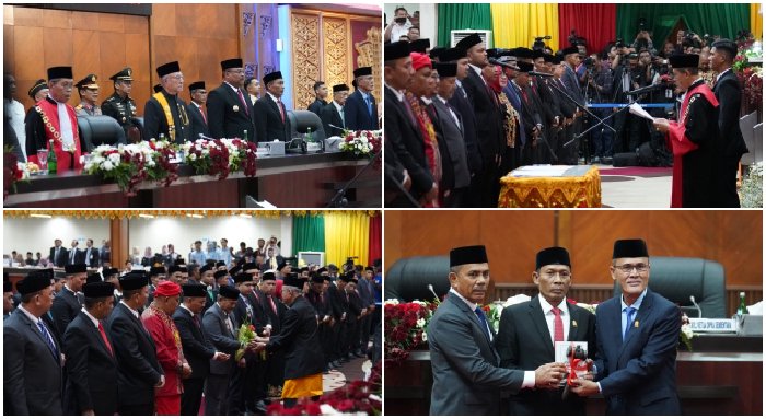 Pelantikan 76 Anggota DPRA. (Foto: Humas/AHI)
