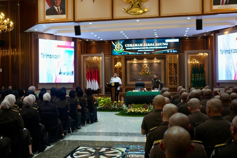 Siswa Pendidikan dan Pelatihan Pembentukan Jaksa (PPPJ) Angkatan 81 Gelombang II yang dilaksanakan di Badiklat Kejaksaan RI, Kamis (21/11/2024). (Foto : Puspenkum Kejagung RI).