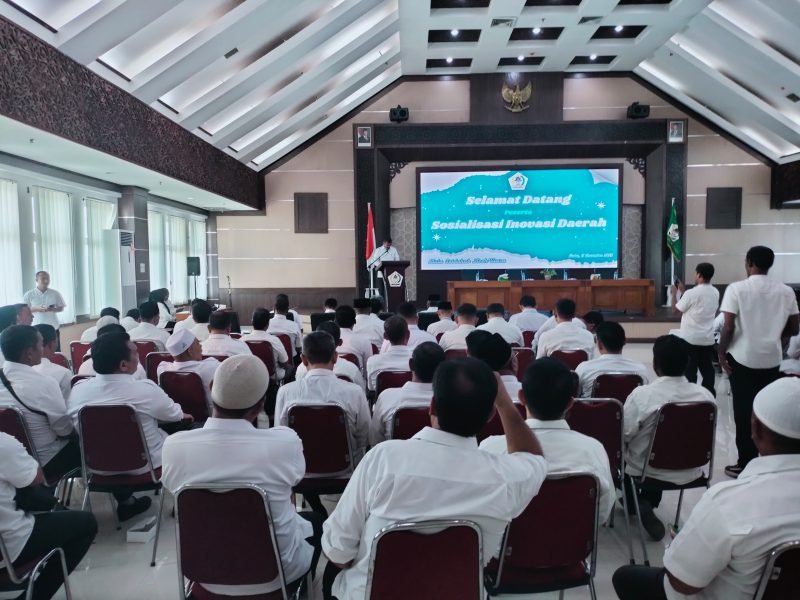 Kegiatan Sosialisasi Inovasi Daerah bertempat di aula Kantor Bupati Aceh Utara di Landing Kecamatan Lhoksukon, Rabu, 11 Desember 2024. (FOTO: NOA.co.id/IST).

