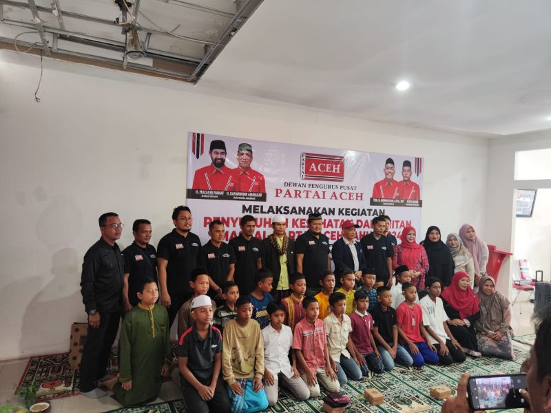 Partai Aceh Gelar Sunat Massal dan Diskusi Kesehatan, Sekjen PA Tekankan Pentingnya Lingkungan Sehat. Foto: Redaksi/NOA.co.id