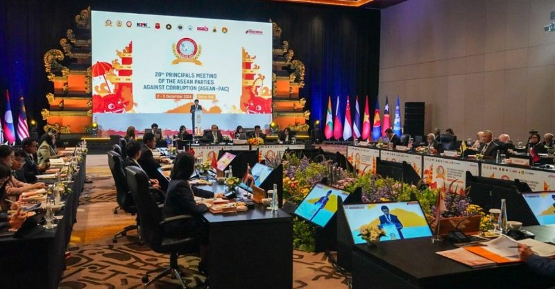 The 20th Principals Meeting of the ASEAN Parties Against Corruption (ASEAN-PAC) di Ballroom Bali Beach Convention, Sanur, Senin(2/12/2024). (Foto : KPK RI).