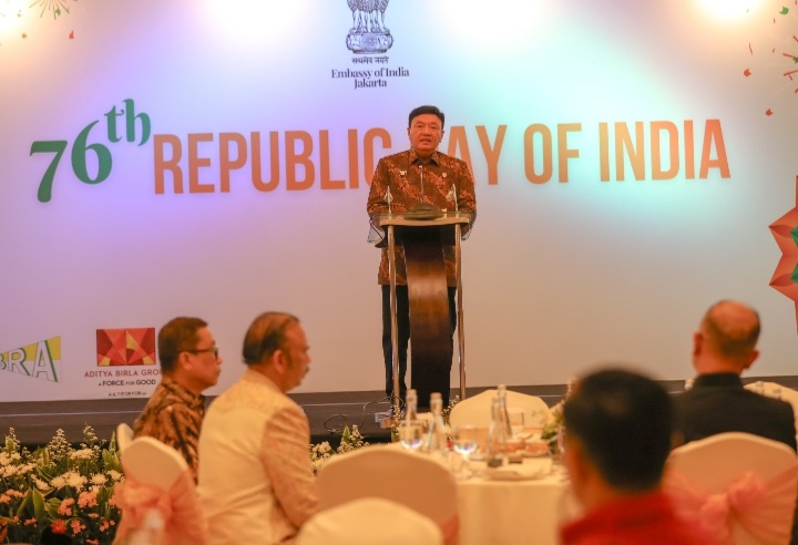 Menko Polkam, Budi Gunawan Hadir dalam perayaan 76 tahun hubungan diplomatik India - Indonesia  di Ballroom Hotel Ritz Carlton, Mega Kuningan, Jakarta, Jumat (31/1/2025). (Foto : Humas Kemenkopolkam).