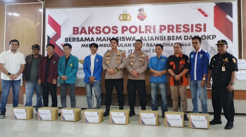 Polres Simeulue Gelar Baksos Polri Presisi Bersama Mahasiswa dan OKP Sambut Ramadhan. Foto:dok. Argamsyah/Noa.co.id.