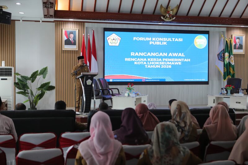 Menyusun Masa Depan Lhokseumawe: Forum Konsultasi Publik RKPK 2026 Digelar. Foto: Dok. Ist