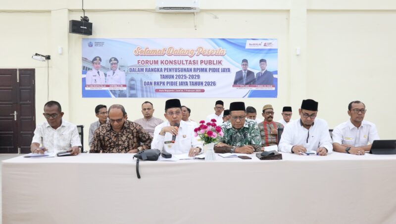 Bupati Minta Penyusuan RPJMK Pidie Jaya Harus Selaras dengan Kebijakan Pusat. Foto: ist